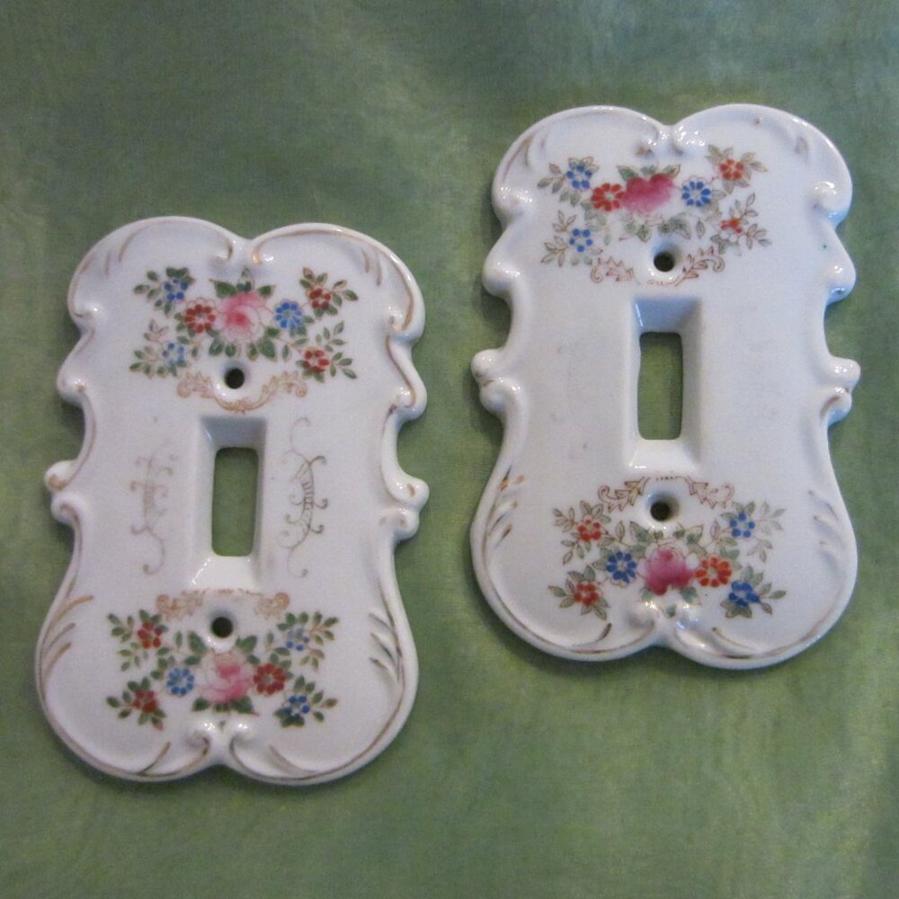 Arnart Creation Japan Porcelain Botanical Switch Plates